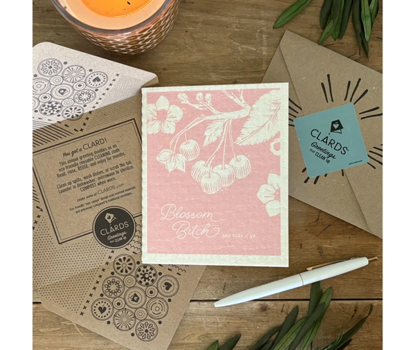 Blossom Bitch 2-in-1 Greeting Clard® & Eco Cloth - Eco