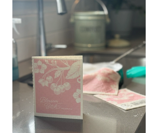 Blossom Bitch 2-in-1 Greeting Clard® & Eco Cloth - Eco