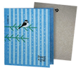 Load image into Gallery viewer, Chickadee Peace & Love Greeting Turns Into a Cleaning Cloth