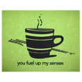 Load image into Gallery viewer, you fuel up my senses—coffee in apple - Swedish Dishcloths Soakitup.shop