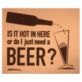 Load image into Gallery viewer, Is it hot in here or do I just need a BEER? Orange Swedish dishcloth soakitup.shop