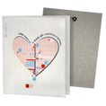 Load image into Gallery viewer, Love Finds Us –Greeting Card Turns Swedish Sponge Cloth clards.com