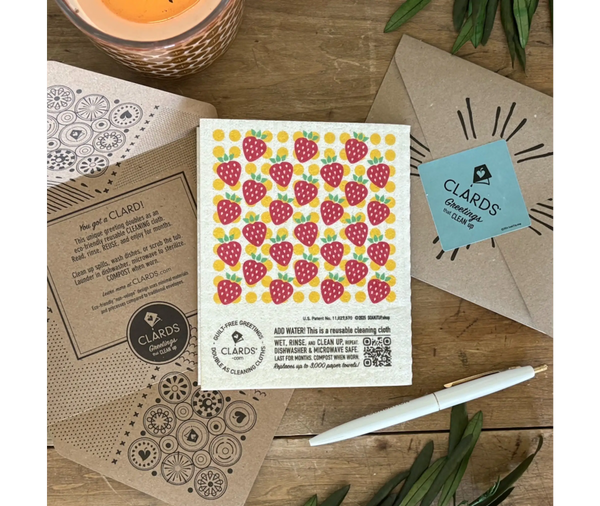 Loved Berry Much 2-in-1 Greeting Clard® & Eco Cloth - Eco