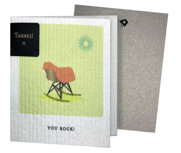 Mid Mod You Rock Clards—Greetings that Clean Up - Eco