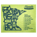 Load image into Gallery viewer, Minnesota Impressive Inventions Map - green - Swedish dishcloth soakitup.shop