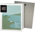 Load image into Gallery viewer, Be present for fleeting wonders Clards—Greetings that Clean up turn into reusable cleaning cloths