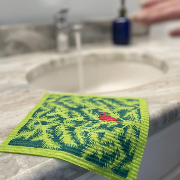 Soak iT Up Swedish cloth Cardinal Branches