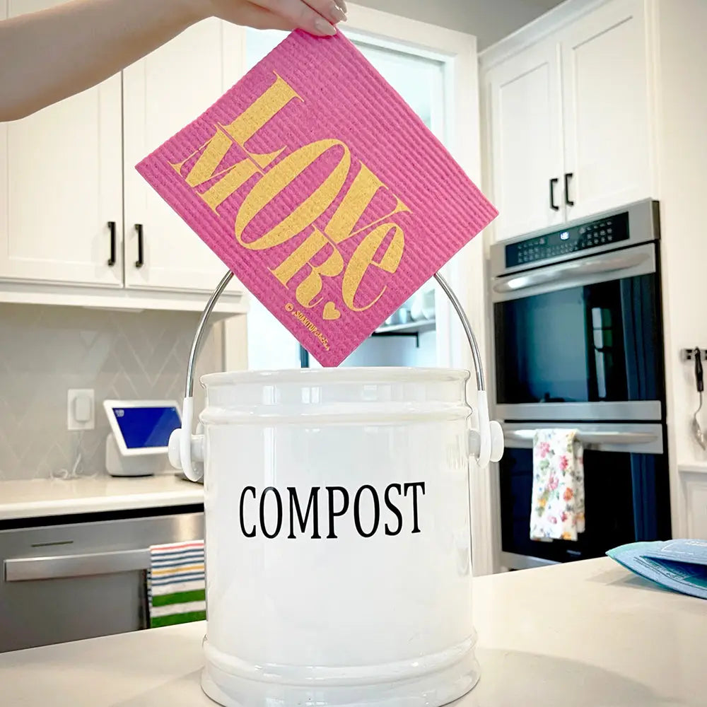 Compost Swedish dishcloths and 5 Easy Eco-friendly Ideas to Help You Celebrate Earth Month