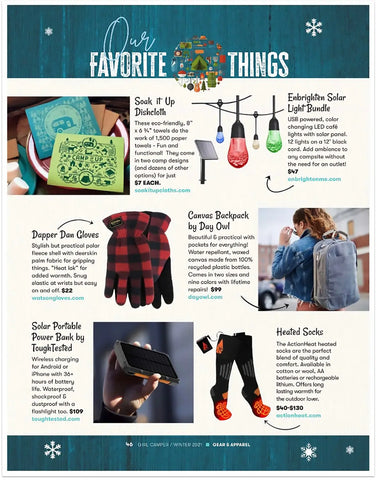 Soak iT Up Cloths a favorite thing in Girl Camper Magazine!