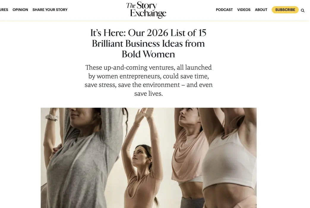 the story exchange logo in elegant black serif font illustrating brilliant business ideas in 2026 list article