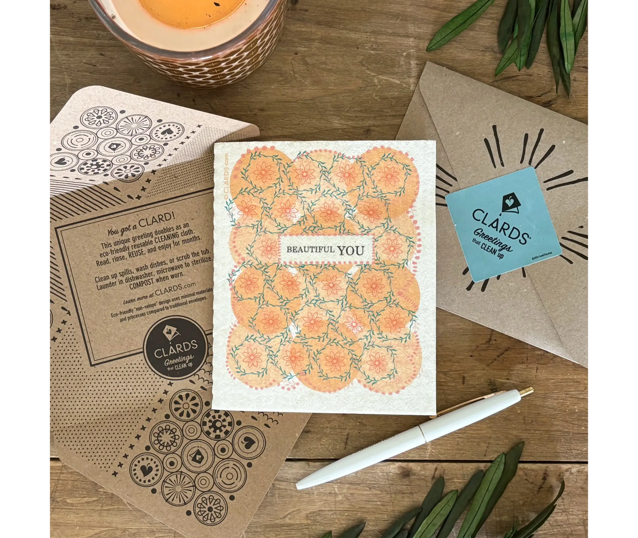 Beautiful You 2-in-1 Greeting Clard® & Eco Cloth (Copy)