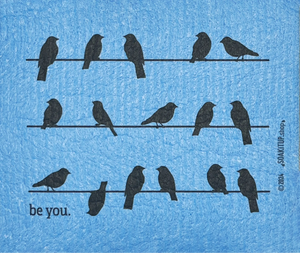 Be You Birds on a Wire - Swedish Dishcloths