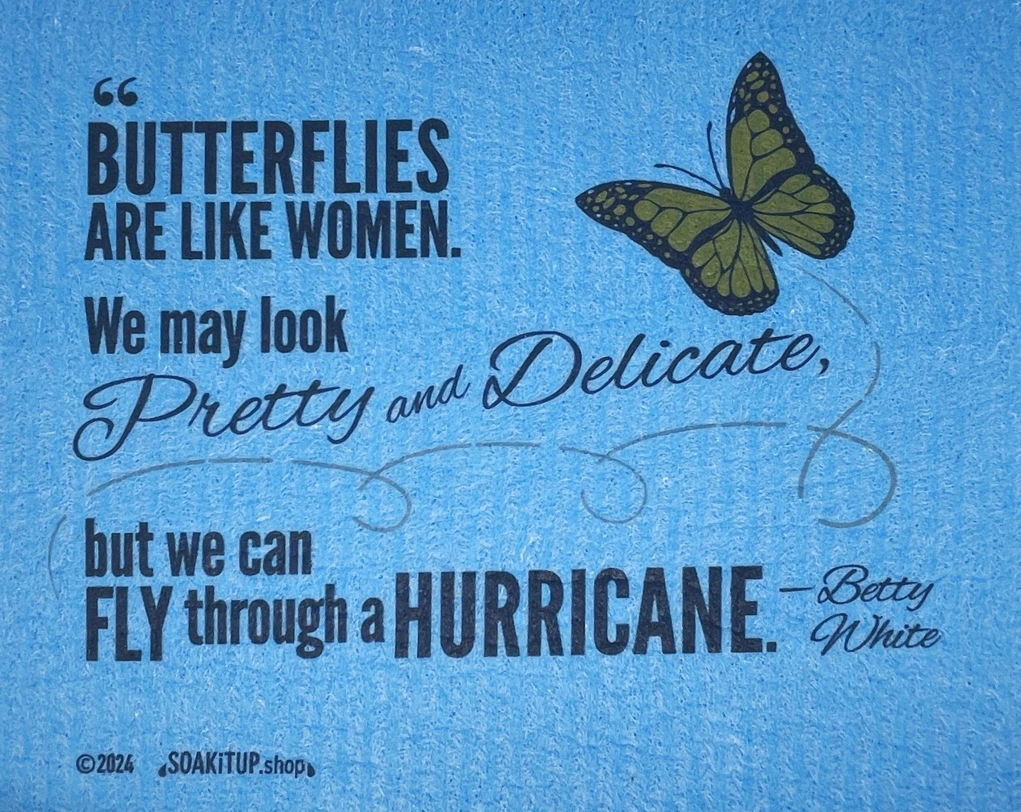 ’Butterflies are like women. We may look pretty and