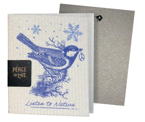 Chickadee Vintage Etching Greeting CLARD - Greeting CLARD