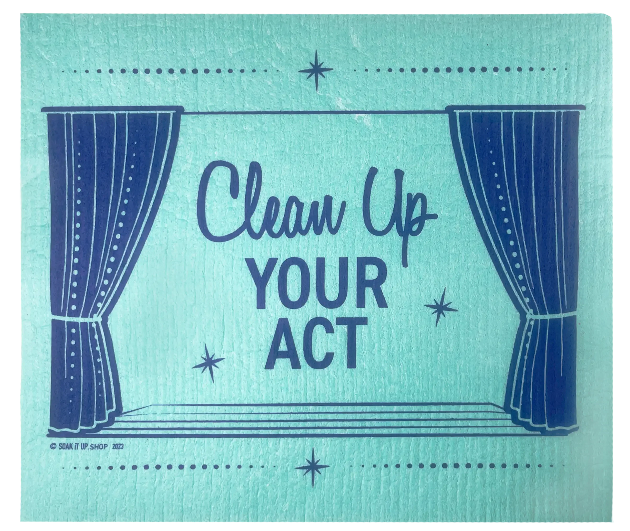 Clean Up Your Act Swift Mopper XL Swedish Cloth - Green -