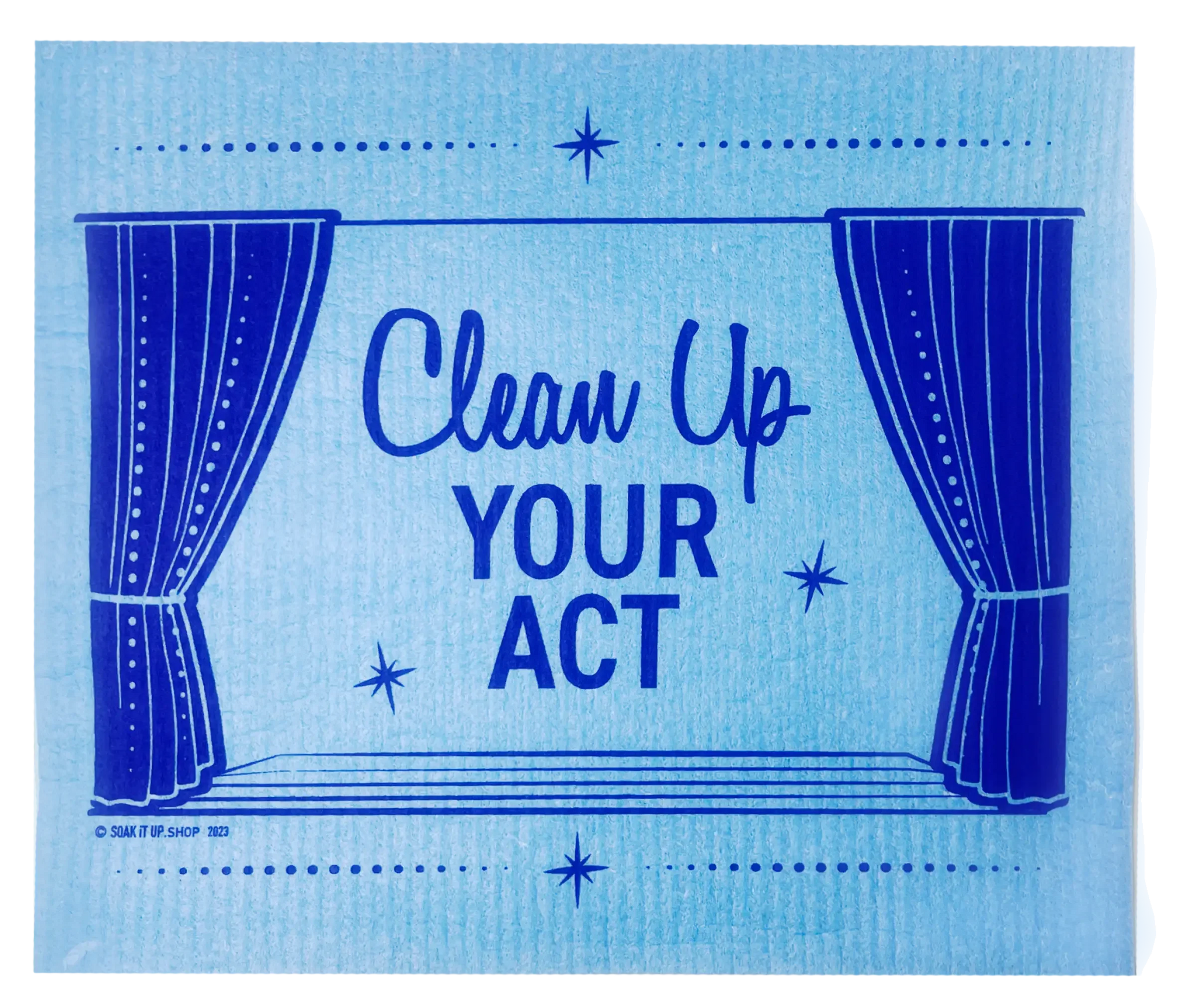 Clean Up Your Act Swift Mopper XL Swedish Cloth - Blue -