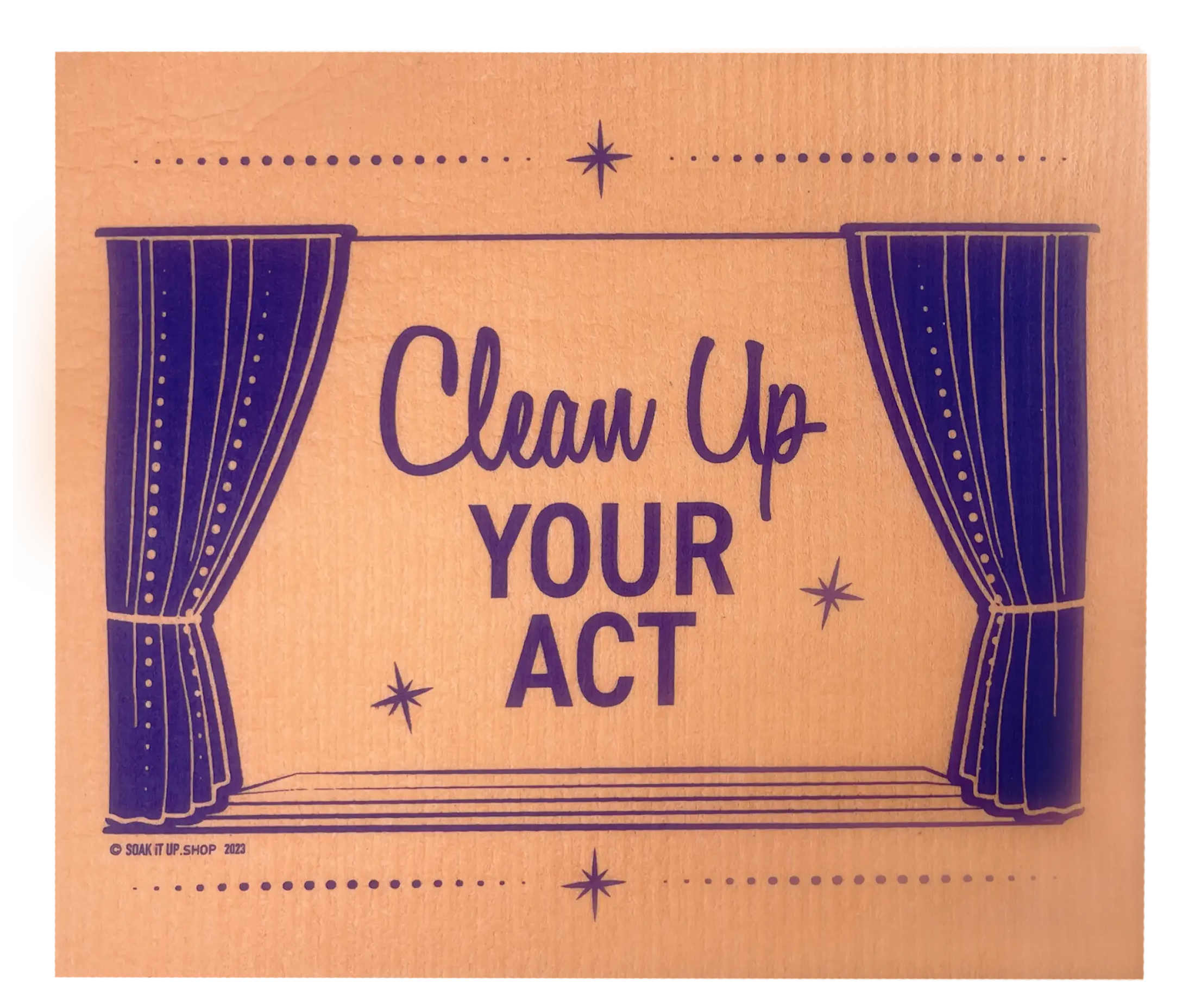 Clean Up Your Act Swift Mopper XL Swedish Cloth - Orange -