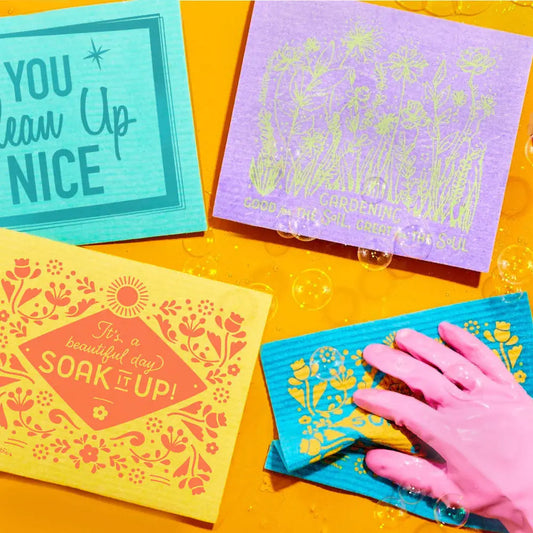 You Clean Up Nice Green - Swedish Dishcloths