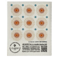 Load image into Gallery viewer, Reusable cleaning cloth with sunburst pattern and Clard's branding on a white background. Greeting that turns into a reusable cleaning cloth. Soakitup.shop
