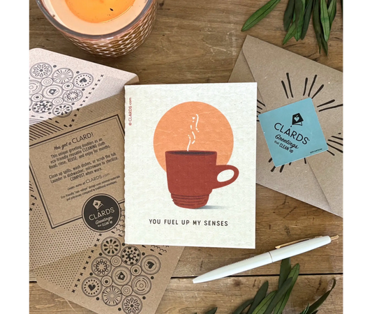 You Fuel Up My Senses 2-in-1 Greeting Clard® & Eco Cloth