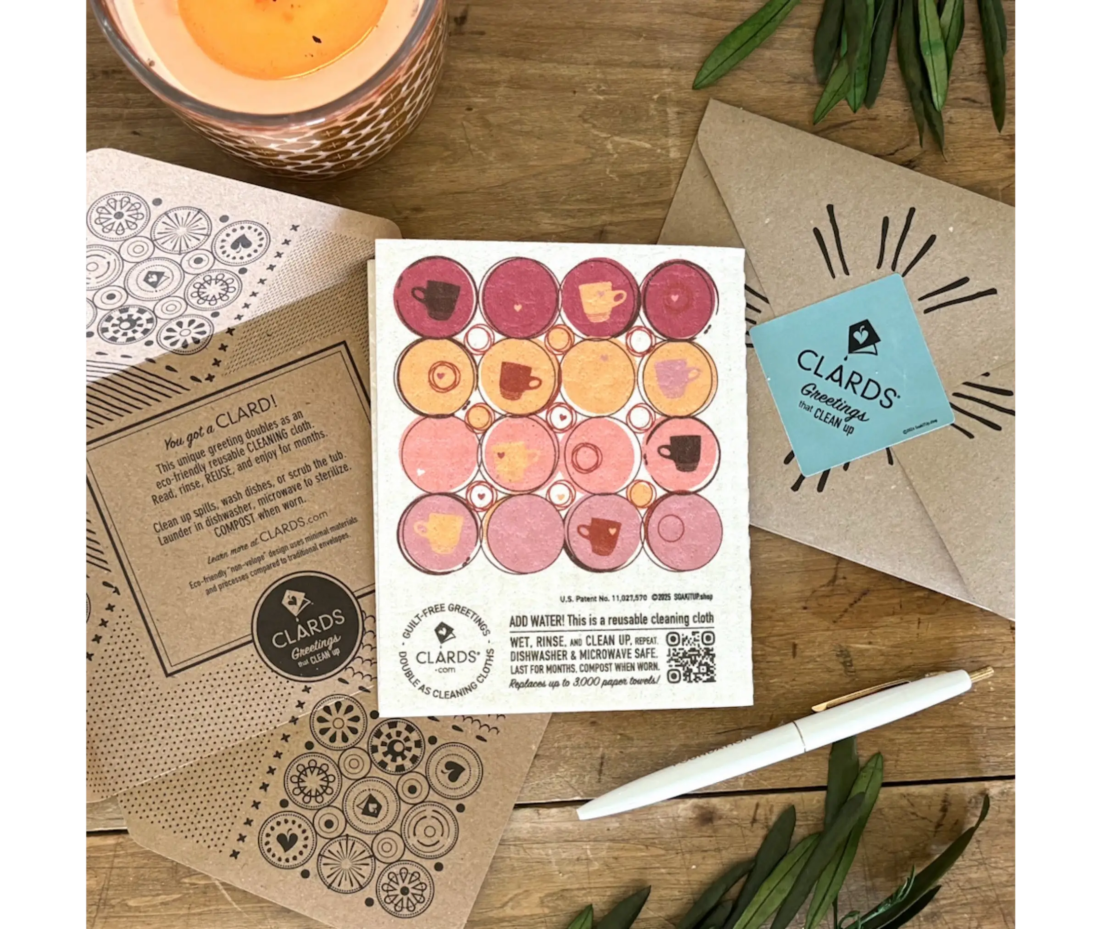 You Fuel Up My Senses 2-in-1 Greeting Clard® & Eco Cloth