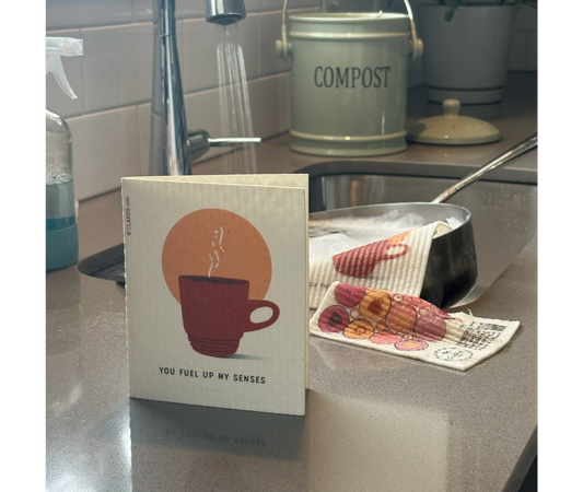 You Fuel Up My Senses 2-in-1 Greeting Clard® & Eco Cloth