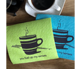 Load image into Gallery viewer, you fuel up my senses—coffee in apple - Swedish Dishcloths
