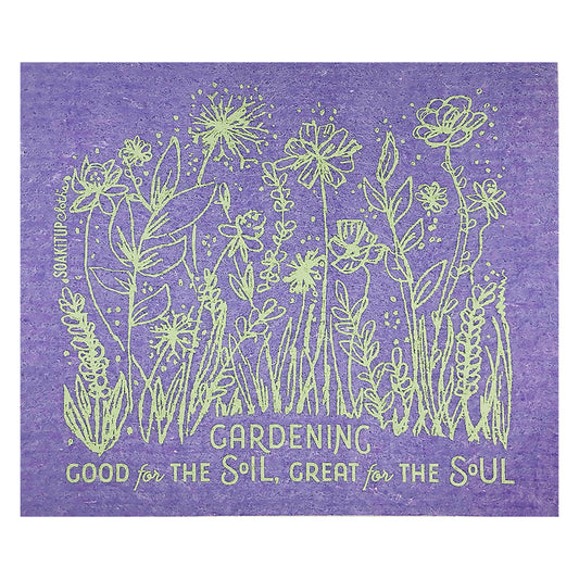Gardening, Good for the SOIL, Great for the SOUL | Eco-friendly Swedish Dishcloth- Soak iT Up