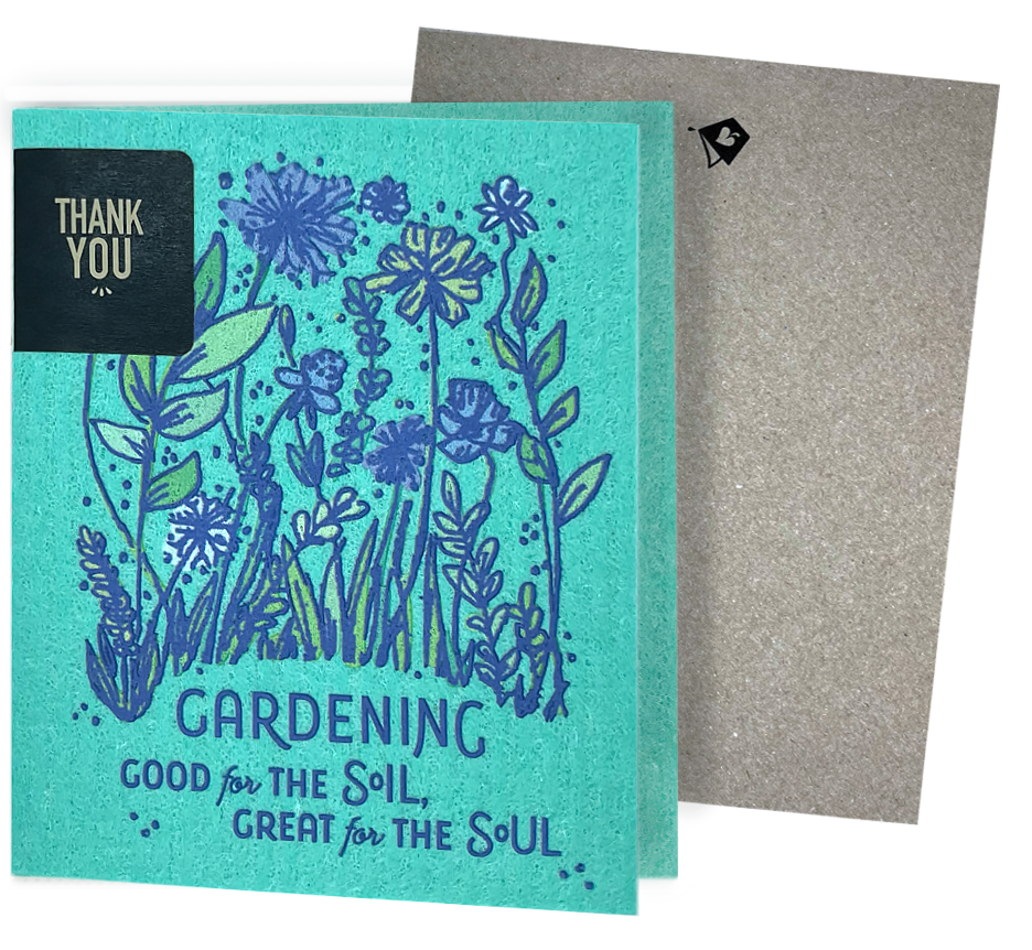 Gardening great for the SOUL Clards—Greetings that Clean Up