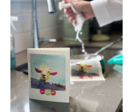 You GOat Girl 2-in-1 Greeting Clard® & Eco Cloth - Eco