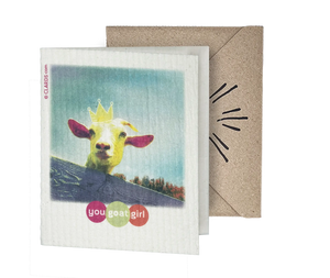 You GOat Girl 2-in-1 Greeting Clard® & Eco Cloth - Eco