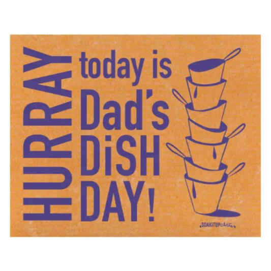 HURRAY today is Dad's Dish Day! ( ON BACKORDER SHIPPED IN 4-6 WEEKS )