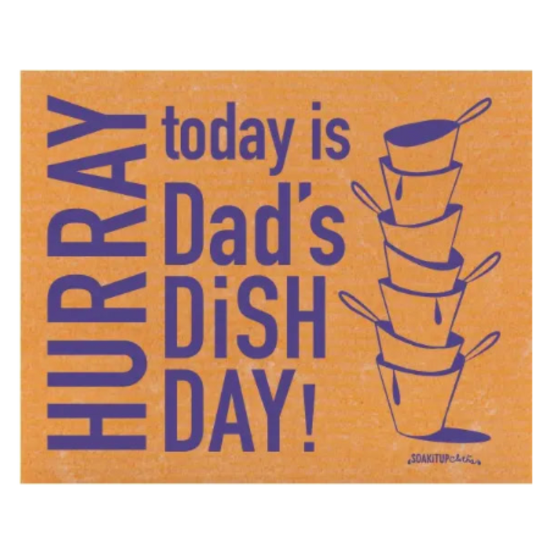 HURRAY today is Dad's Dish Day! ( ON BACKORDER SHIPPED IN 4-6 WEEKS )