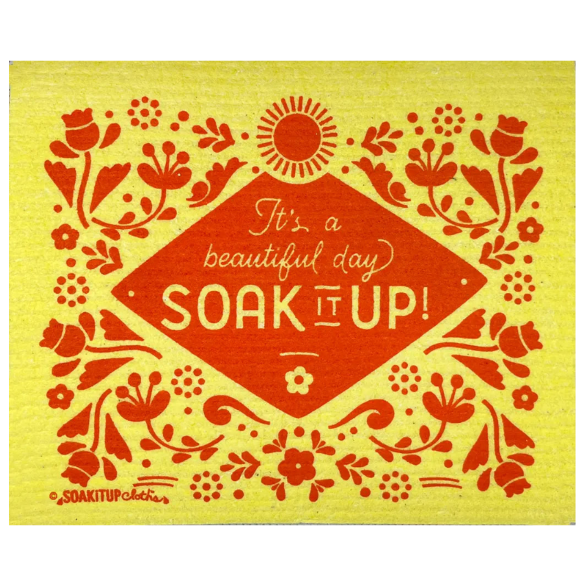 It's a beautiful day Soak iT Up! Swedish dishcloth