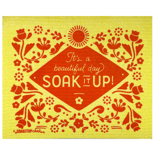 It's a beautiful day Soak iT Up! Swedish dishcloth