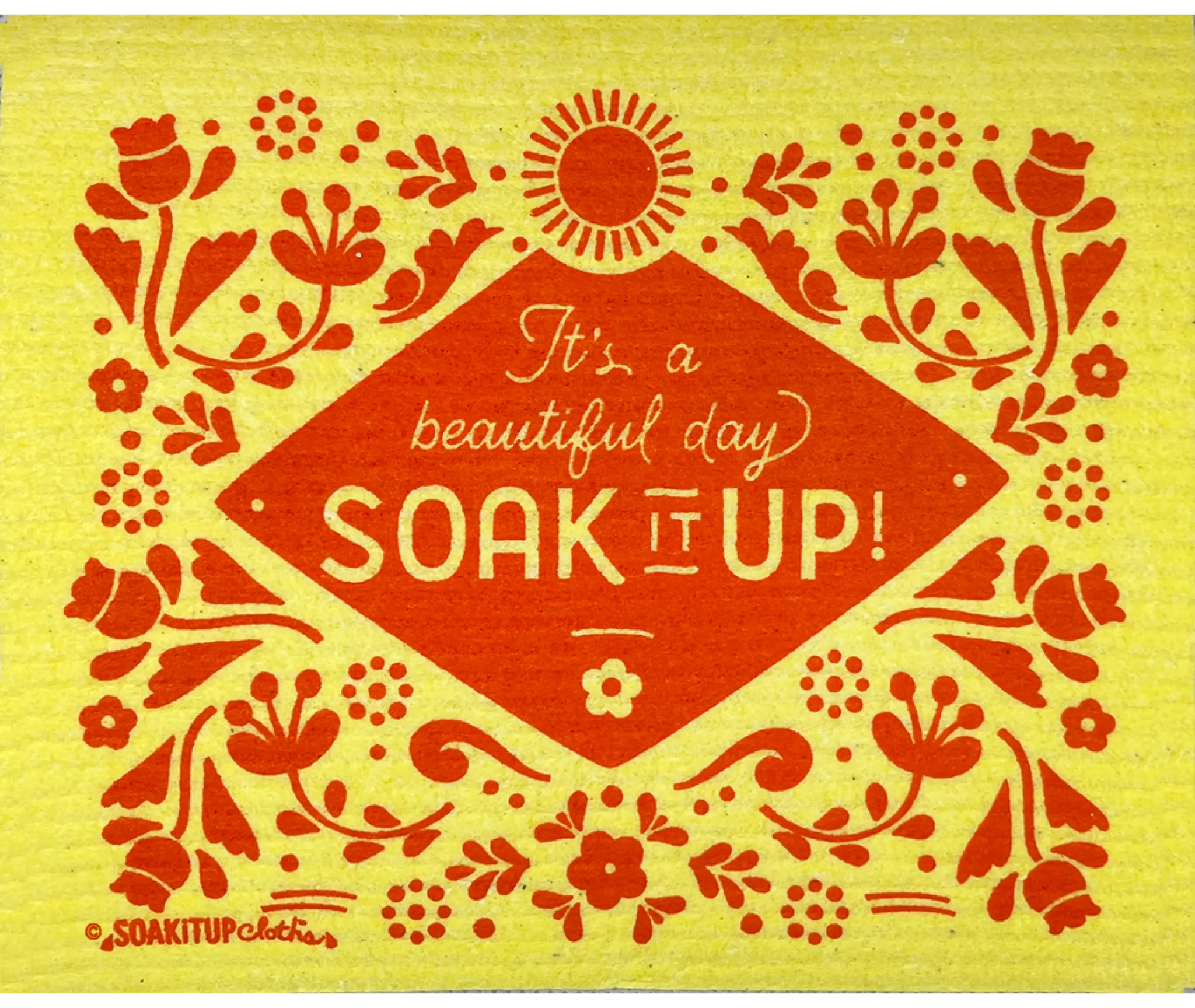 It's a beautiful day Soak iT Up! Swedish dishcloth
