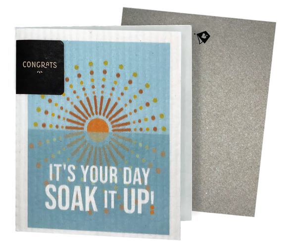 It’s Your Day Soak iT Up Clards—Greetings that Clean Up -