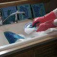 Load image into Gallery viewer, Swedish dishcloths being used at old fashioned sink soakitup.shop
