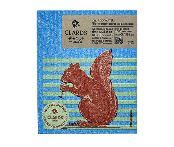 Less Nuts More Wine Squirrel Clards—Greetings turn into