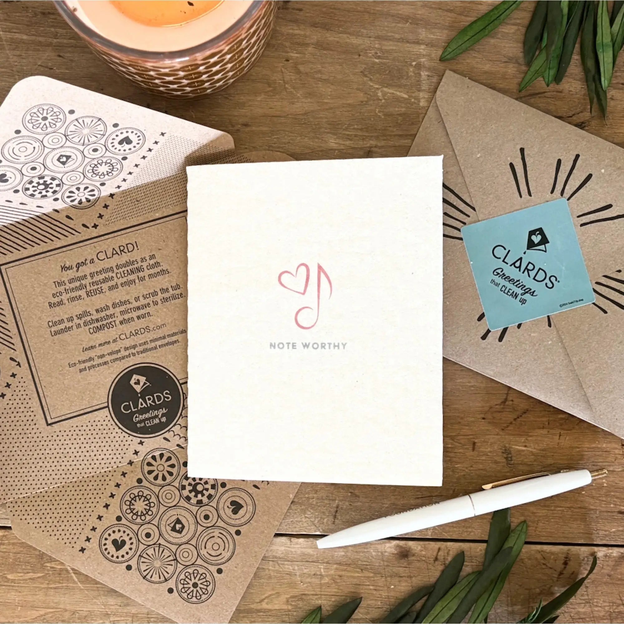 Love More –Greeting Card Turns Swedish Sponge Cloth | Soak