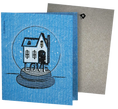 Load image into Gallery viewer, Love is the Foundation Snow Globe Greeting Turns Into cleaning cloths clards.com
