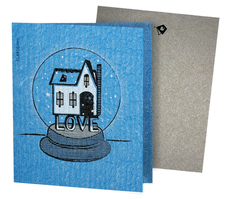 Love is the Foundation Snow Globe Greeting Turns Into