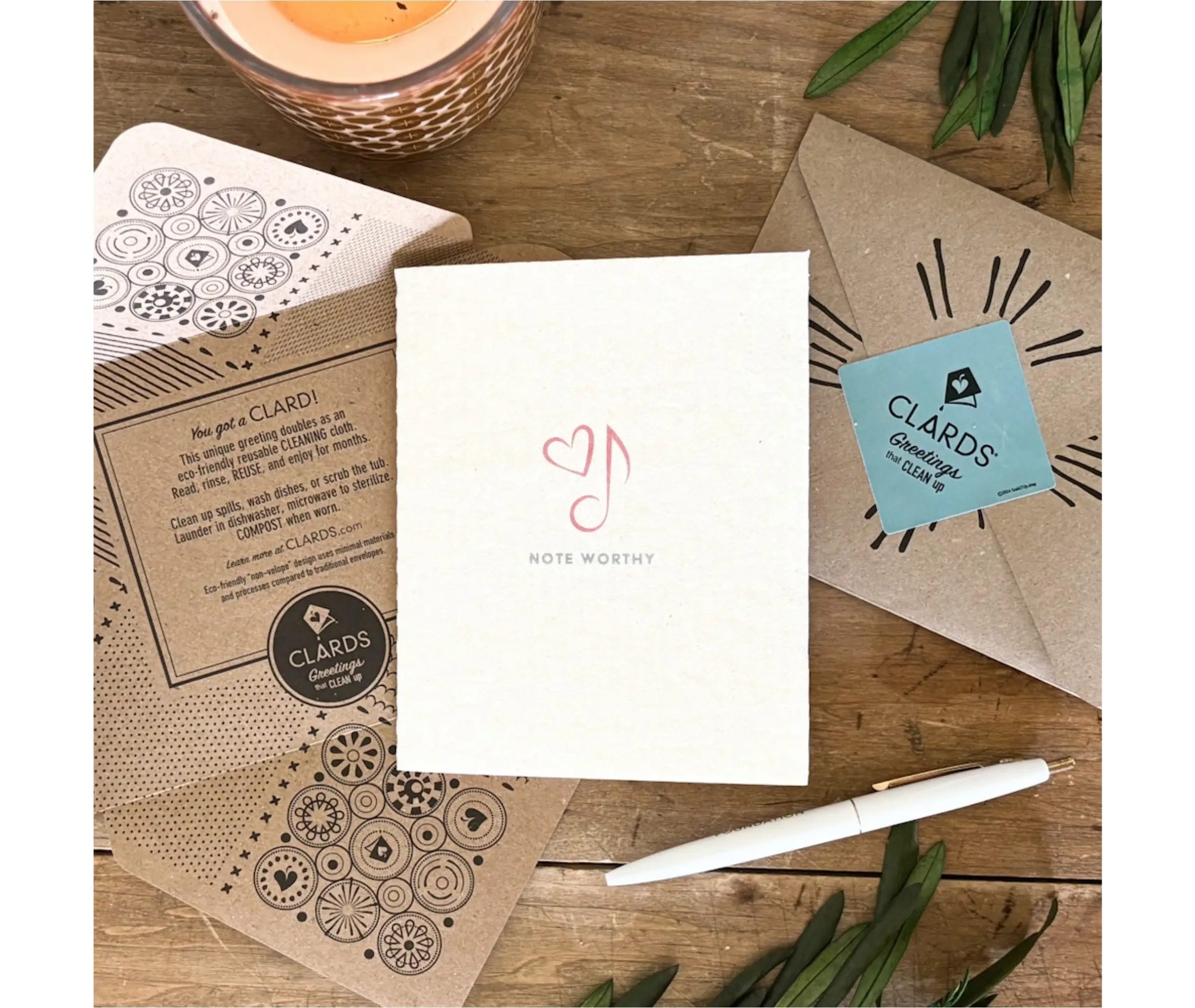 Love More –Greeting Card Turns Swedish Sponge Cloth | Soak