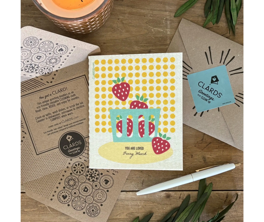 Loved Berry Much 2-in-1 Greeting Clard® & Eco Cloth - Eco