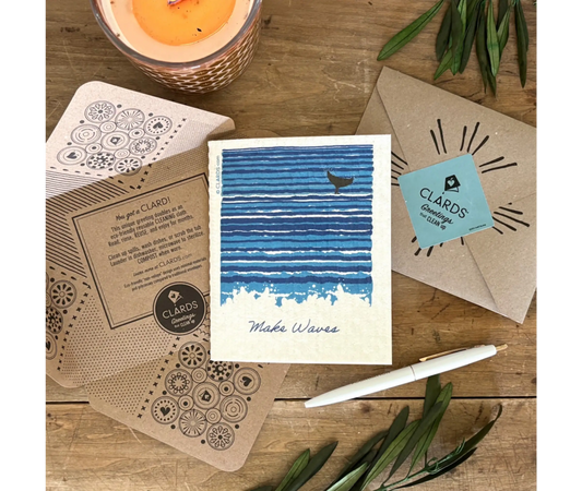 Make Waves 2-in-1 Greeting Clard® & Eco Cloth - Eco