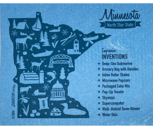 Minnesota Impressive Inventions Map - Swedish Dishcloths