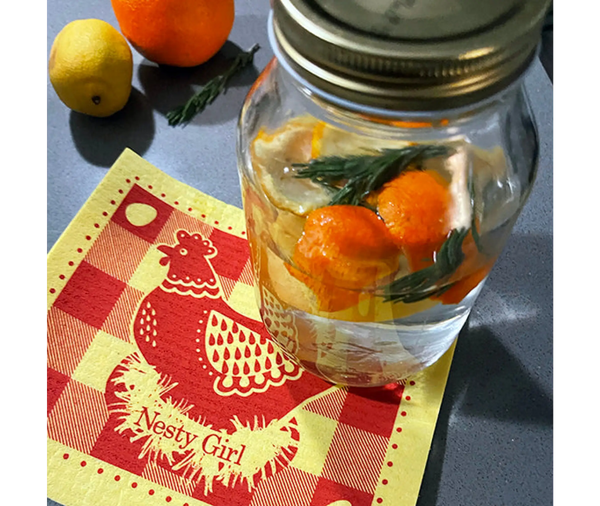 Nesty Girl Hen Yellow - Swedish Dishcloths