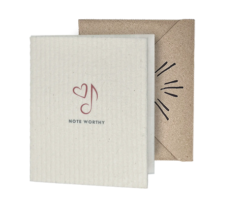 Note Worthy 2-in-1 Greeting Clard® & Eco Cloth - Eco