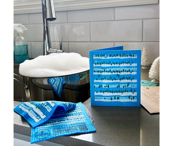 Peace Like A River Greeting Turns Into a Cleaning Cloth