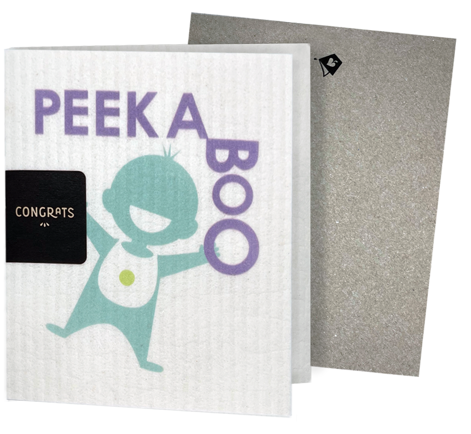 Peak a Boo So Big Baby Clards—Greetings that Clean Up - Eco